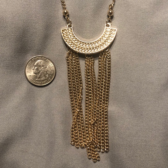 Gold-plated tassel necklace - Picture 5 of 6